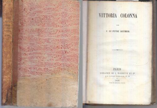 Vittoria Colonna Francese Di: Le Fevre Deumier - copertina