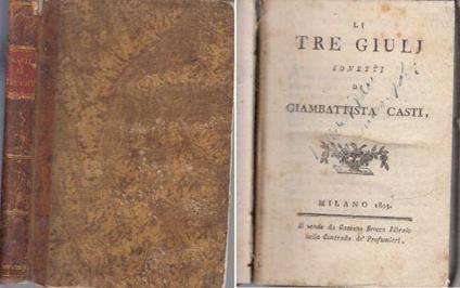 Li Tre Soli Sonetti - Giambattista Casti - copertina
