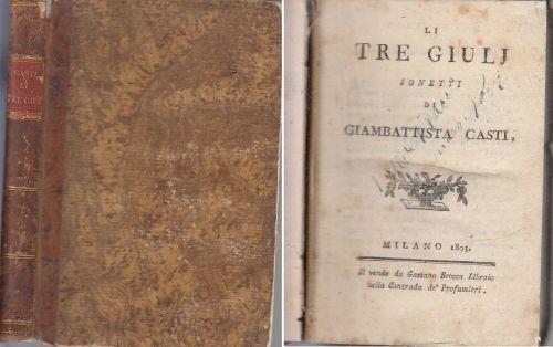 Li Tre Soli Sonetti - Giambattista Casti - copertina