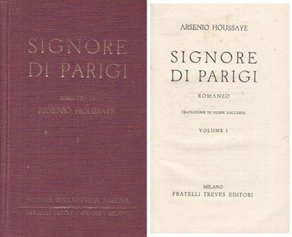 Signore Di Parigi Vol.1 - Arséne Houssaye - copertina