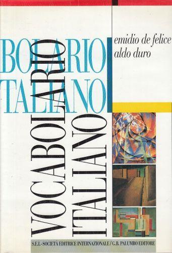Vocabolario Italiano - Emidio De Felice - copertina