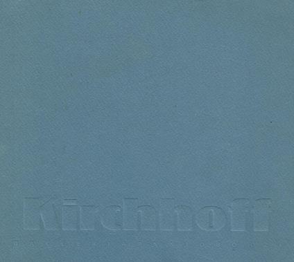 Kirchhoff. In personale - Achille Bonito Oliva - copertina