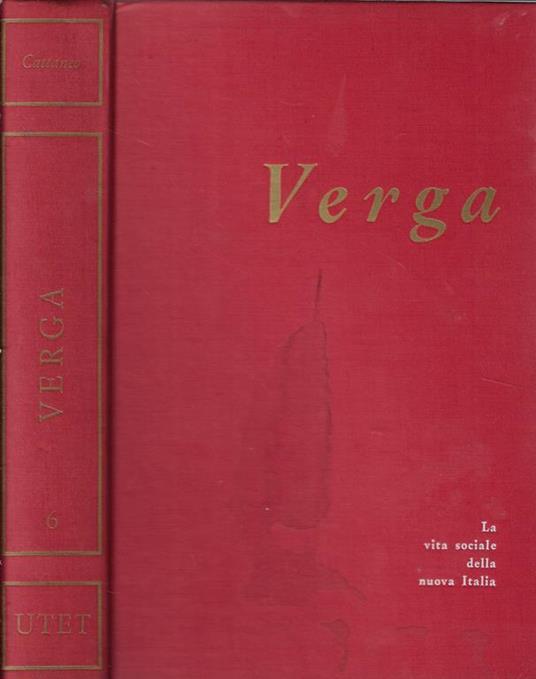Giovanni Verga - Giulio Cattaneo - copertina