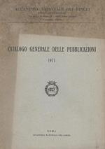 Catalogo Generale delle Pubblicazioni 1977
