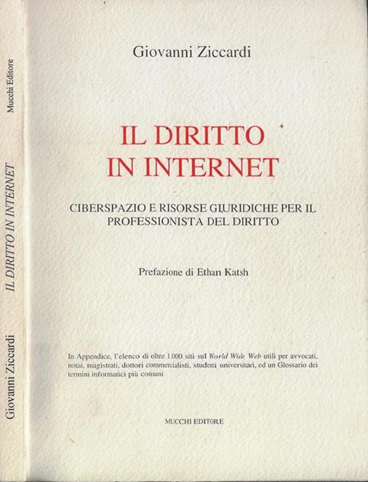 Il diritto in internet - Giovanni Ziccardi - copertina