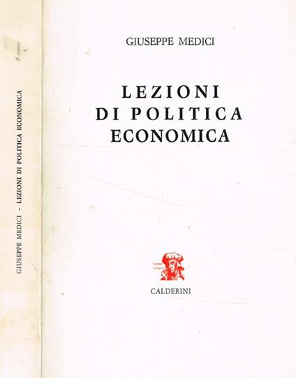 Lezioni di politica economica - Giuseppe Medici - copertina