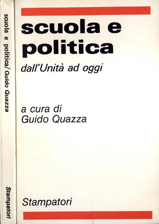 Scuola e politica - Guido Quazza - copertina