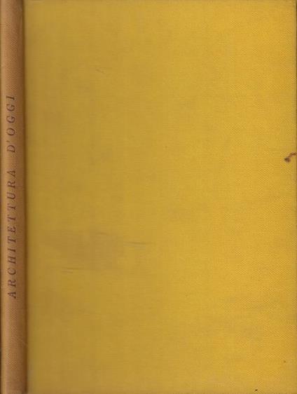 Architettura d'oggi - copertina