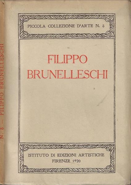 Filippo Brunelleschi - copertina