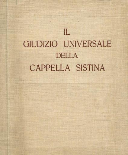 Il giudizio universale della cappella sistina - copertina