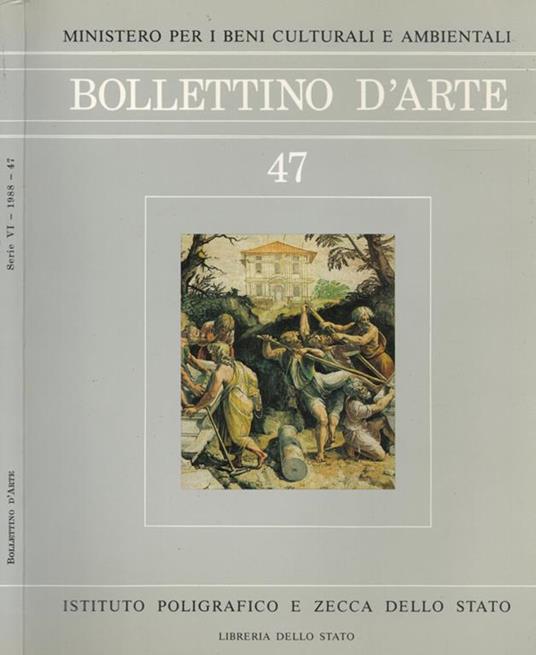 BOLLETTINO D'ARTE 47 - copertina