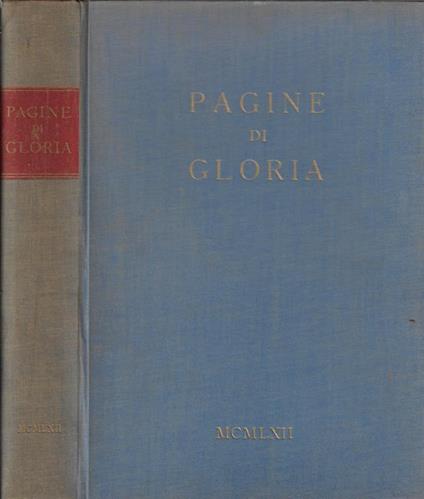 Pagine di gloria - Enrico Tingralli - copertina