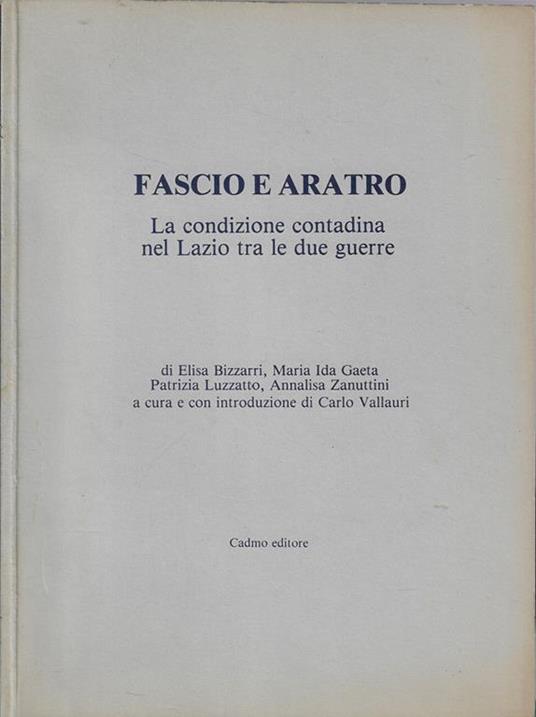 Fascio e aratro - copertina