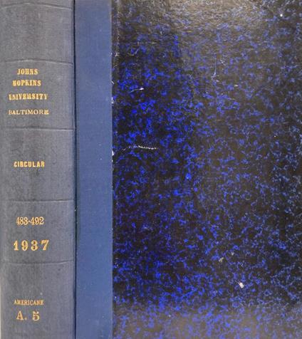 The Johns Hopkins University Circular 1937 - copertina