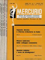 Mercurio n. 7-8-10-11-12 Anno 1972
