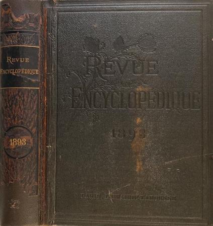 Revue Encyclopédique année 1893 - copertina