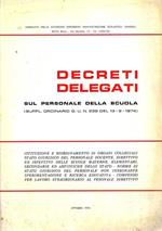 Decreti delegati sul personale della scuola
