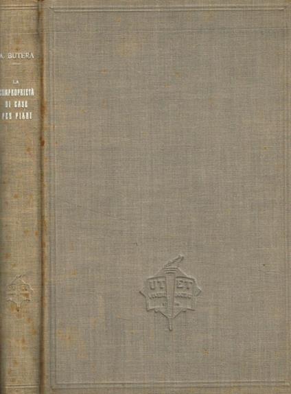 La comproprietà di case per piani - Antonio Butera - copertina