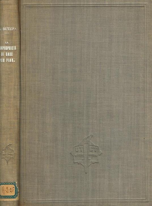 La comproprietà di case per piani - Antonio Butera - copertina