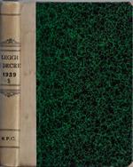 Raccolta ufficiale delle leggi dei decreti del regno d'Italia anno 1939-XVIII Vol. V