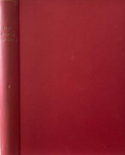 Principii di Scienza economica - Riccardo Bachi - copertina