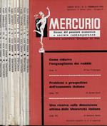 Mercurio. Sintesi del pensiero economico e sociale contemporaneo n. 1-2-3-4-57-8-9-10-12 Anno 1974