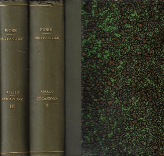 Trattato della locazione Vol. II-III - Luigi Abello - copertina