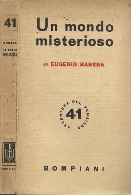 Un mondo misterioso - Eugenio Barera - copertina
