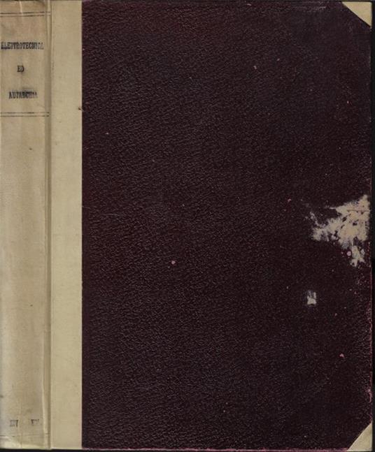 Elettrotecnica ed autarchia. Verbali delle sedute e delle discussioni - copertina