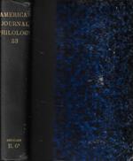 The American Journal of Philology n. 209-210-211-212 Anno 1932