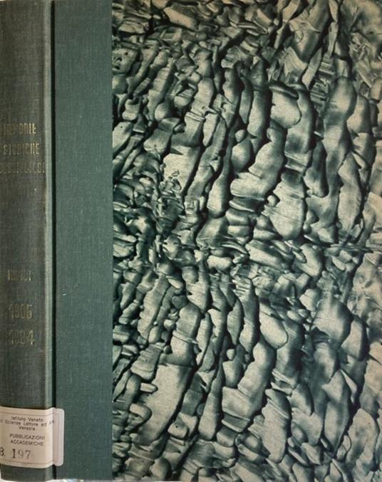 Indici delle memorie storiche foro giuliesi 1905-1984 - Giuseppe Fornasir - copertina