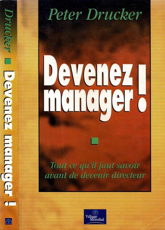 Devenez Manager ! - Peter F. Drucker - copertina