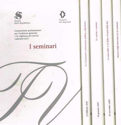 Commissione parlamentare per l'indirizzo generale e la vigilanza dei servizi radiotelevisivi 4voll - copertina