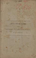 List of the Surviving Members of the American Philosophical Society at Philadelphia 1878