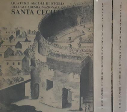 Quattro secoli di storia dell'accademia nazionale di Santa Cecilia 2voll - Remo Giazotto - copertina