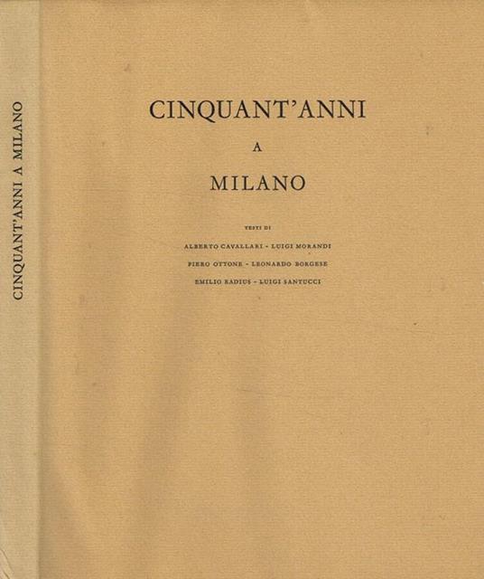Cinquant'anni a Milano - copertina