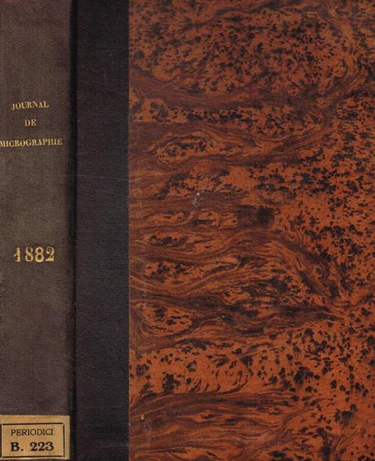 Journal de micrographie. Sixieme annee, 1882 - copertina
