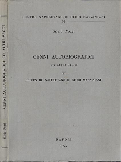 Cenni autobiografici - Silvio Perozzi - copertina