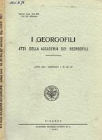 I  georgofili atti della accademia dei georgofili anno 1967, serie VII, vol.XIV, dispensa I-II-III-IV