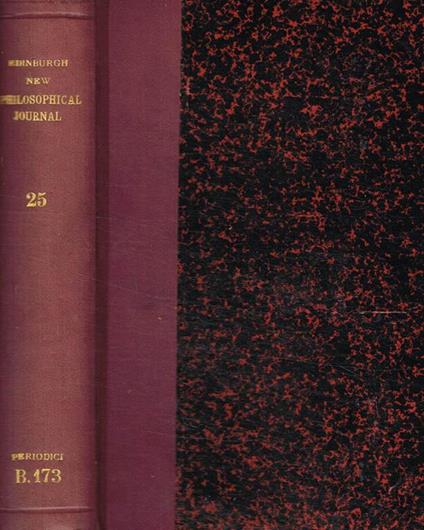 The  edinburgh new philosophical journal. April-july 1838 - copertina