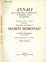 Annali della Biblioteca governativa e libreria civica di Cremona vol. XII 1959 fascicolo I Monumenta Cremonensia VII