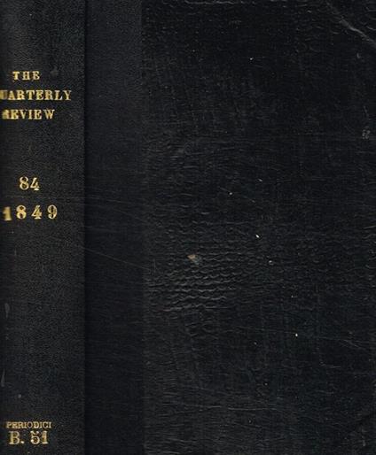 The  quarterly review. Vol. XXXIV december 1848 & march 1849 - copertina