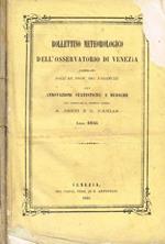 Bollettino meteorologico dell'osservatorio di Venezia con annotazioni statistiche e mediche. Anno 1868