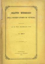 Bollettino meteorologico dell'osservatorio di Venezia anno 1876-77
