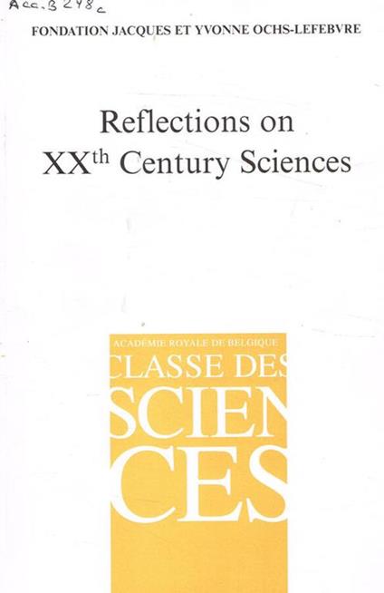 Reflections on XXth century sciences - copertina