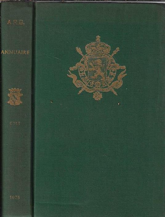 Academie Royale de Belgique annuaire pour 1957 Vol. CXXIII - copertina