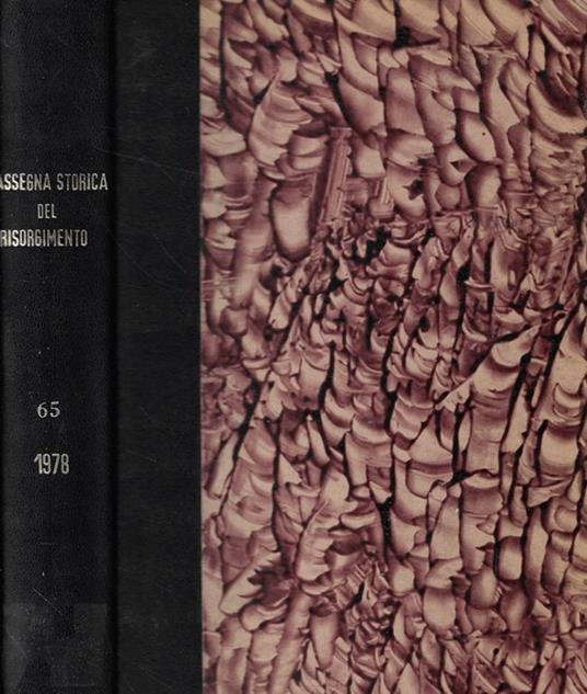 Rassegna storica del Risorgimento Anno 1978 - copertina
