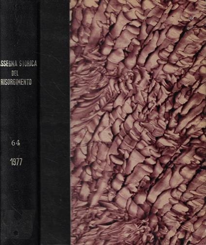 Rassegna Storica del Risorgimento Anno 1977 - copertina