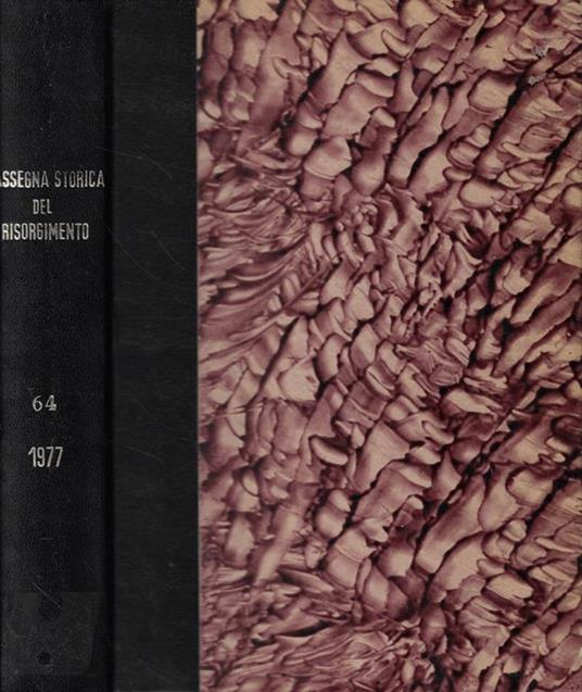 Rassegna Storica del Risorgimento Anno 1977 - copertina