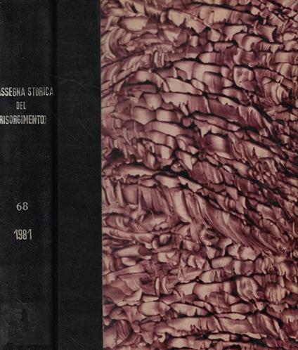 Rassegna Storica del Risorgimento Anno 1981 - copertina